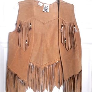 HB Vintage Ladies Leather Vest